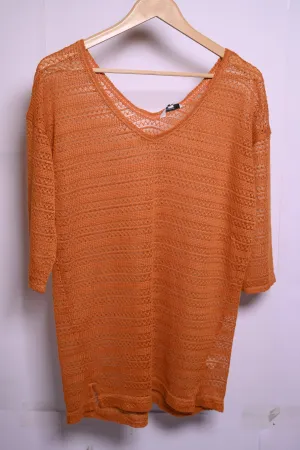 Next Orange Blouse - Medium, New with Tags