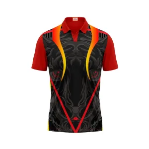 Next Print Customized Polo Neck Red Jersey NPTS03