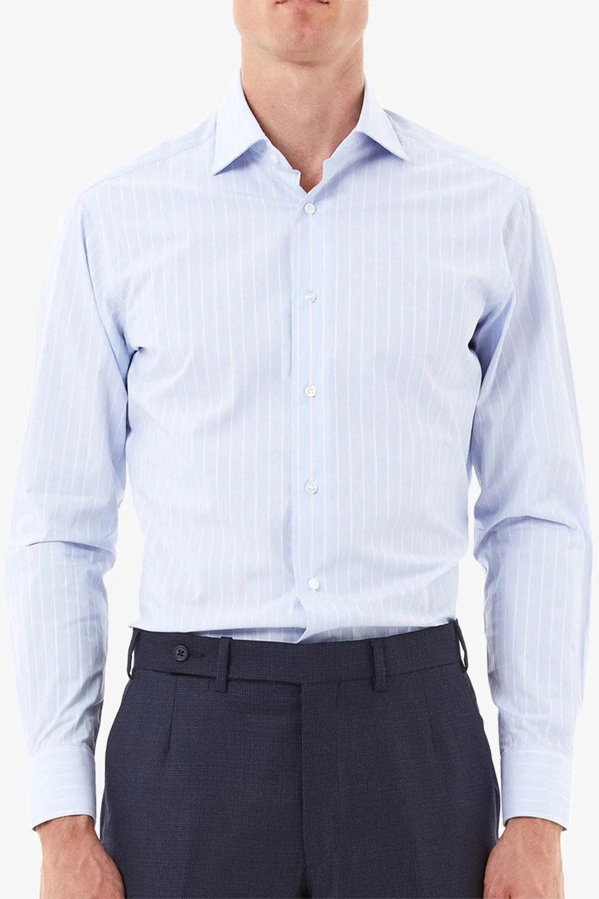 Nigel - Light Blue stripe Shirt