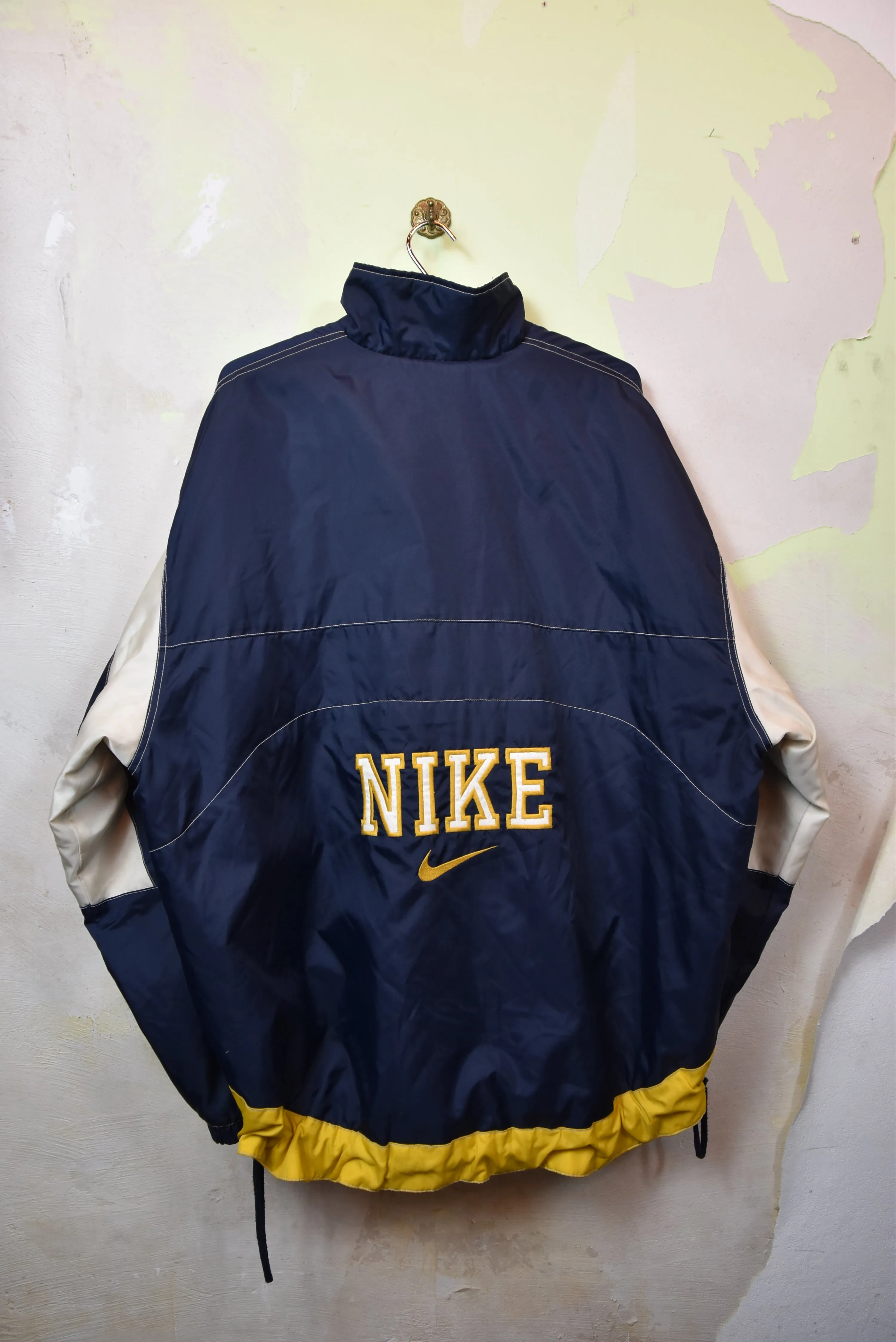 NIKE dunkelblauer Nike Nylon Jumper, Gr. XL