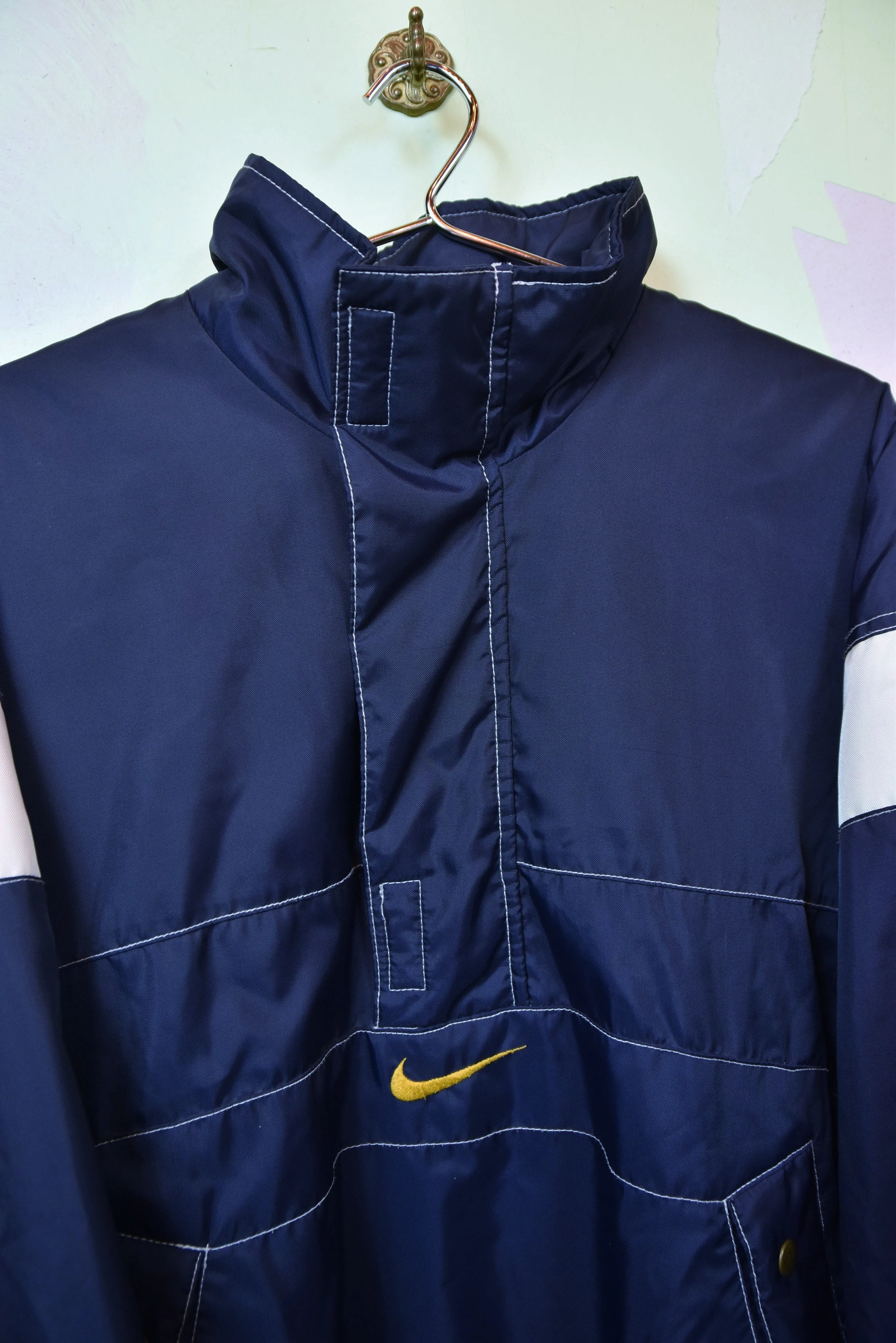 NIKE dunkelblauer Nike Nylon Jumper, Gr. XL