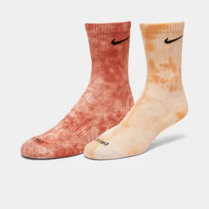 Nike Everyday Plus Cushioned Tie-Dye Crew Socks (2 Pack) / Multi-colour