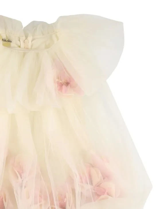Nikolia   Tulle dress w/ appliqués 