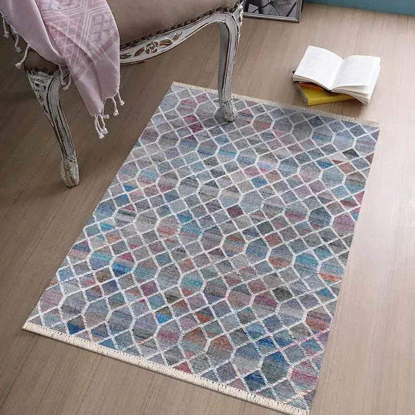 Nimroz 81985BMU Blue/Multi Rug
