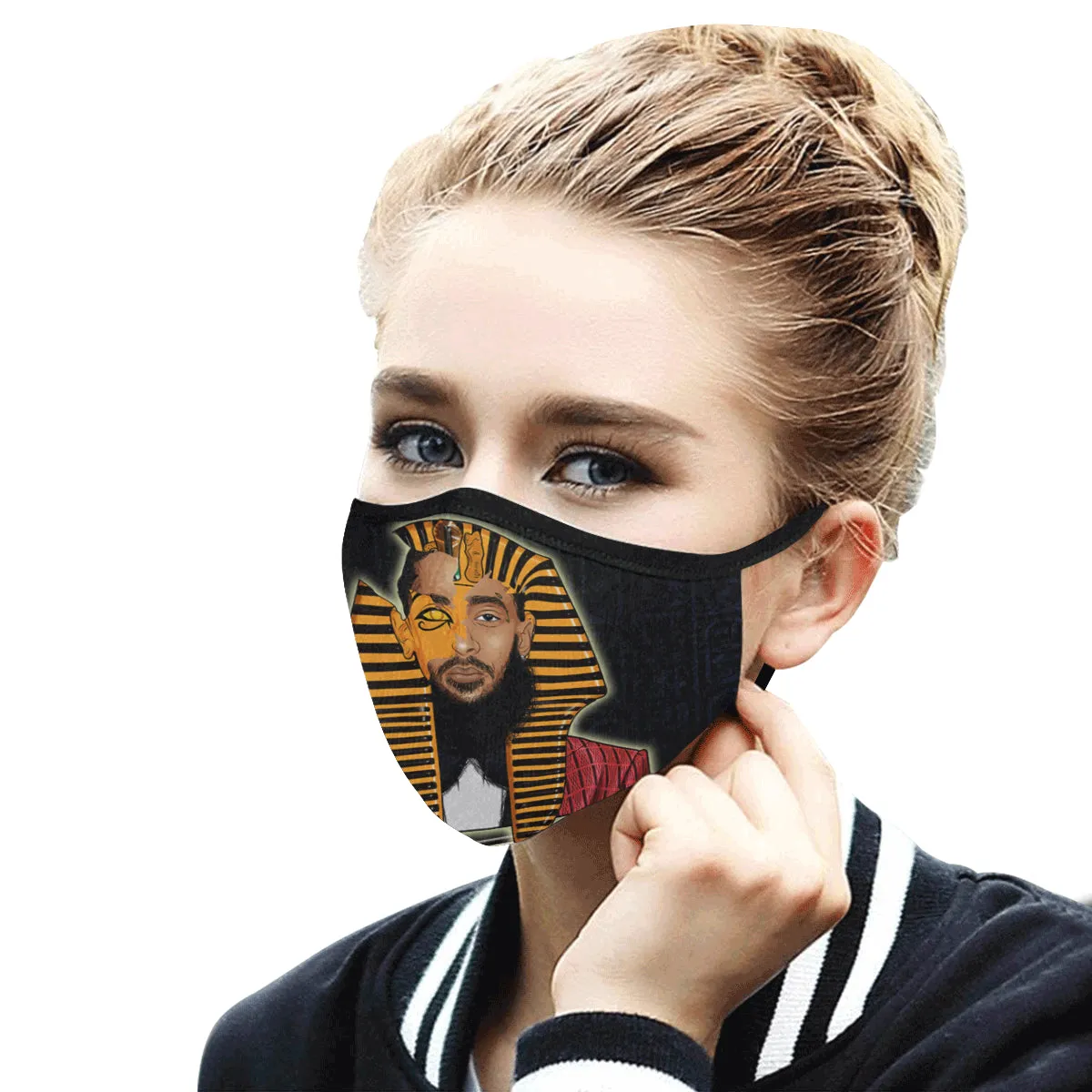 NIPSEY THA GREAT Mouth Mask in One Piece (2 Filters Included)