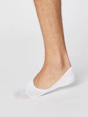 No Show Men's Invisible Socks - White