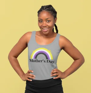 Non Binary Pride Flag Mother's Day Ideal Racerback Tank - Mother's Day