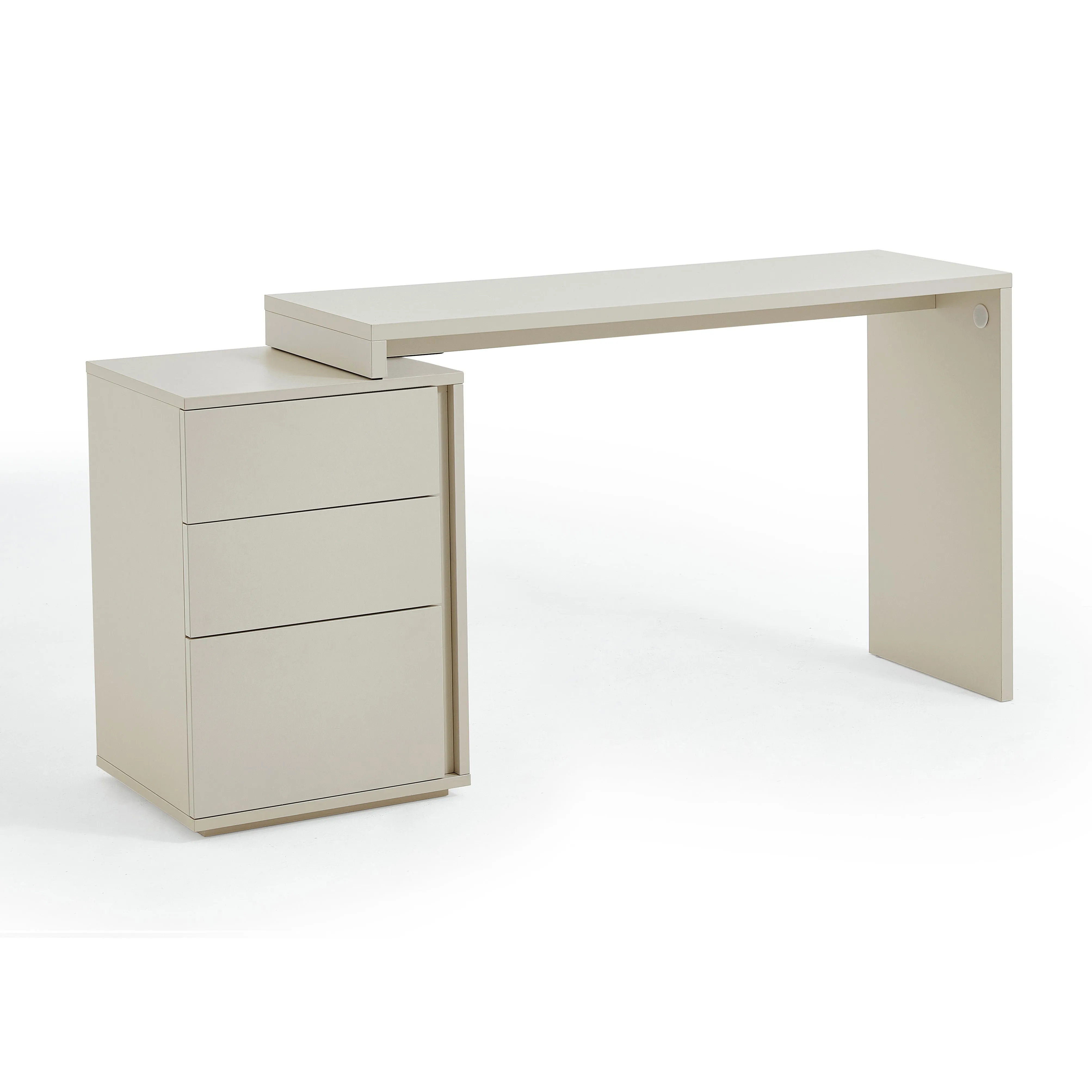 NORA Extendable Office Table with Storage Cabinet