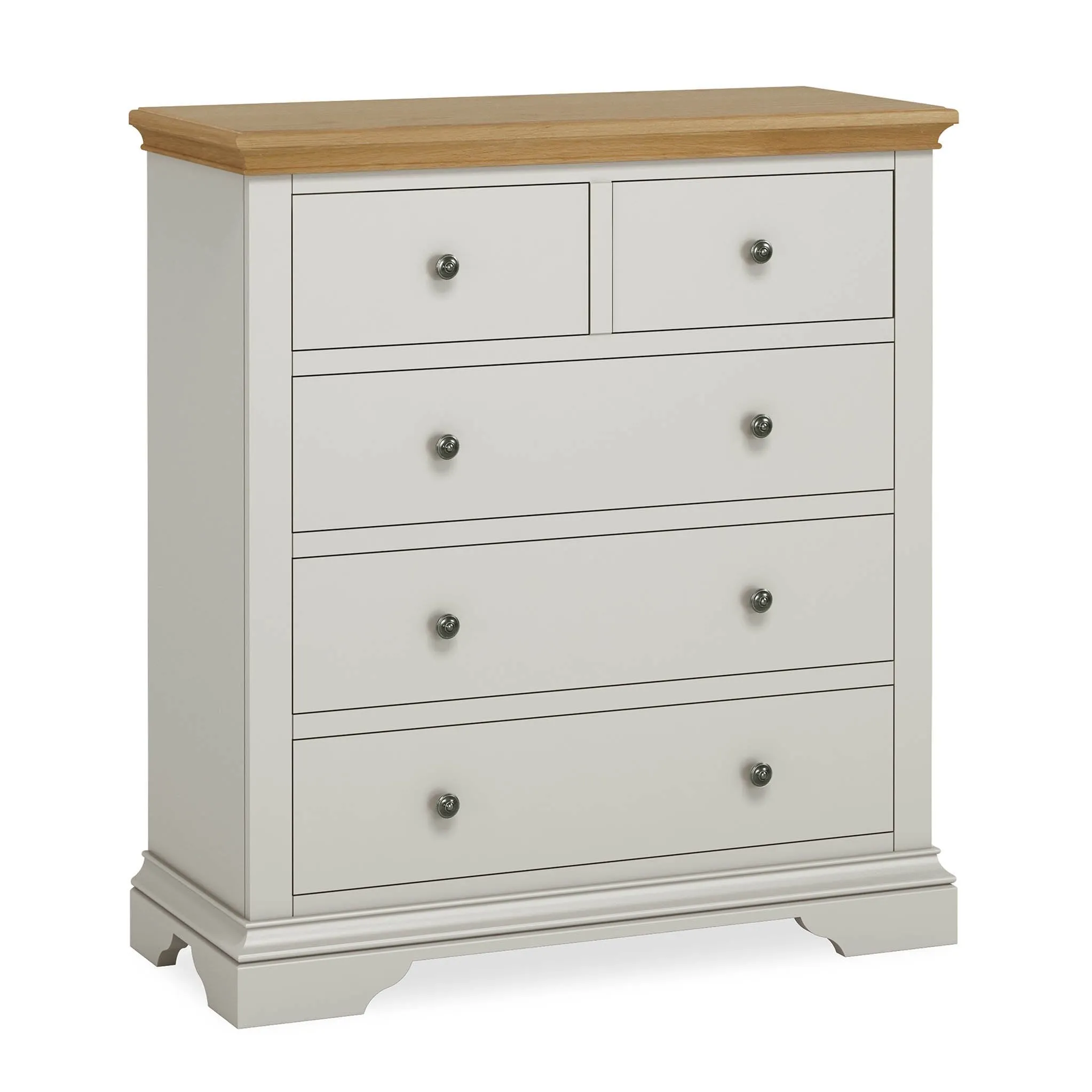 Normandy Grey 2 over 3 Drawer Chest