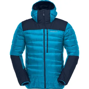 Norrøna Men&#x27;s Falketind Down750 Hood Hawaiian Surf/Indigo Night | Buy Norrøna Men&#x27;s Falketind Down750 Hood Hawaiian Surf/Indigo Night here | Outnorth
