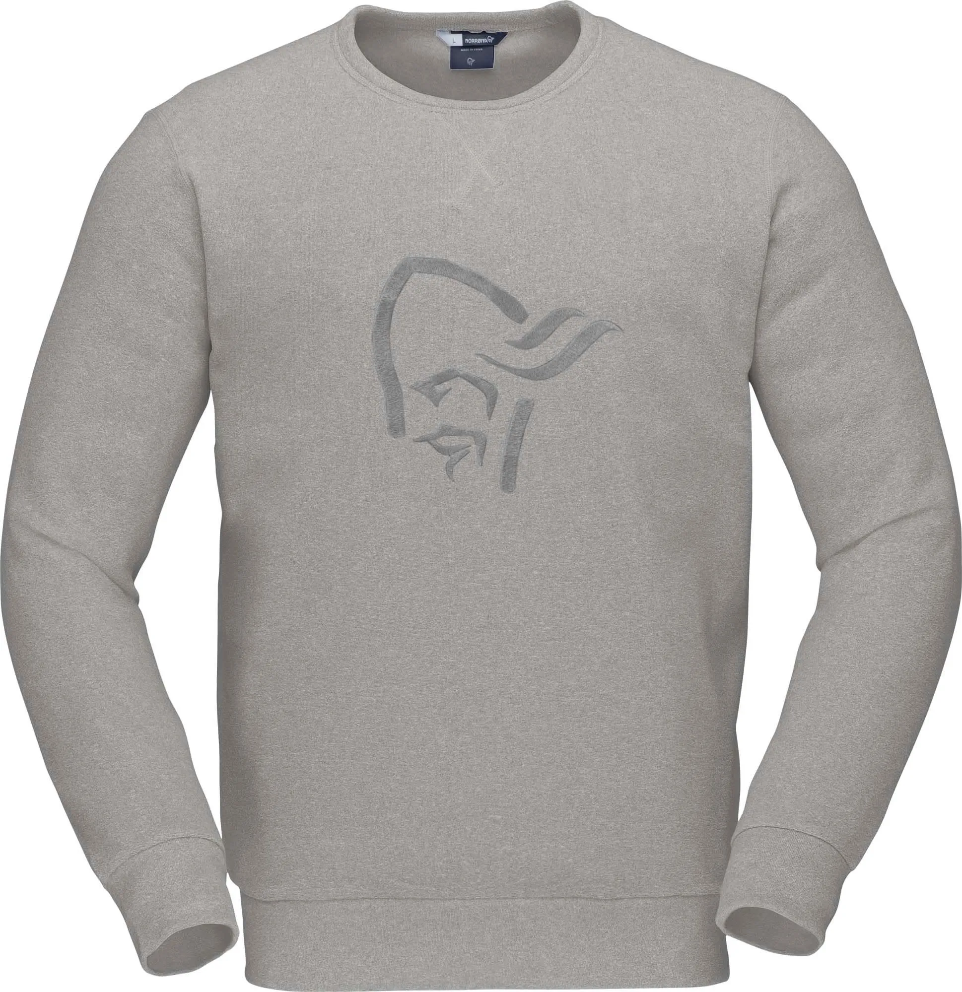 Norrøna Unisex Norrøna Crew Neck Drizzle Melange | Buy Norrøna Unisex Norrøna Crew Neck Drizzle Melange here | Outnorth