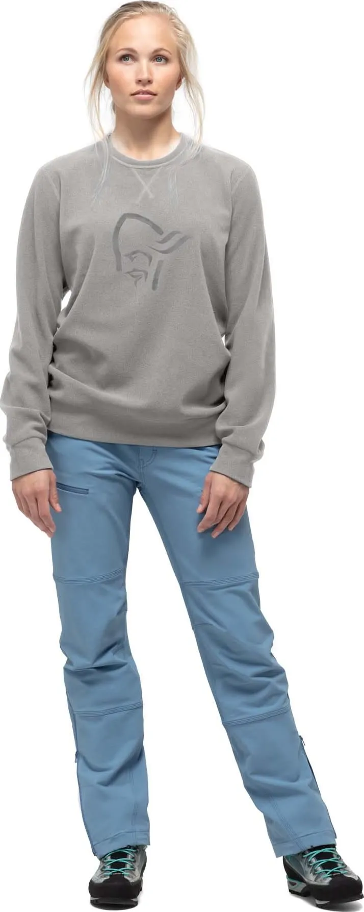 Norrøna Unisex Norrøna Crew Neck Drizzle Melange | Buy Norrøna Unisex Norrøna Crew Neck Drizzle Melange here | Outnorth