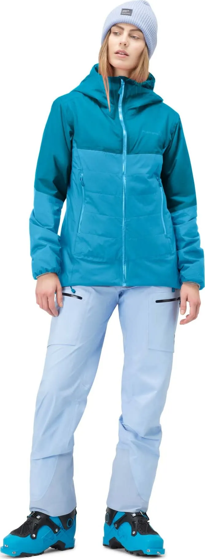 Norrøna Women&#x27;s Lyngen Dri2 Thermo60 Jacket Aquarius/Hawaiian Surf | Buy Norrøna Women&#x27;s Lyngen Dri2 Thermo60 Jacket Aquarius/Hawaiian Surf here | Outnorth