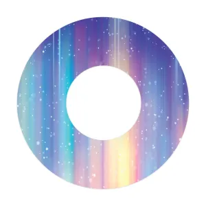 Northern Lights Patch  Tape Designed for the FreeStyle Libre 2
