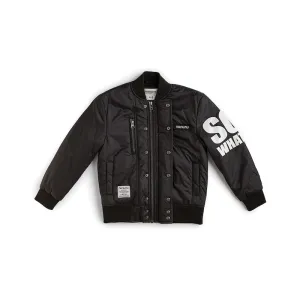 NUNUNU So What! Bomber Jacket Black