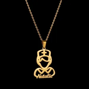 Nurse Customized Stainless Steel Personalized Name Necklace Doctor Nurse Name Choker Necklaces jewelry Gift Idea