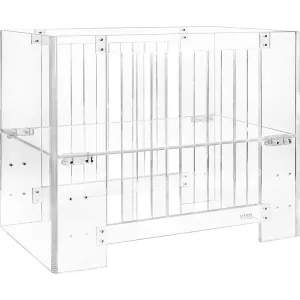 Nursery Works Vetro Mini Crib with Pure Core Mini Crib Mattress