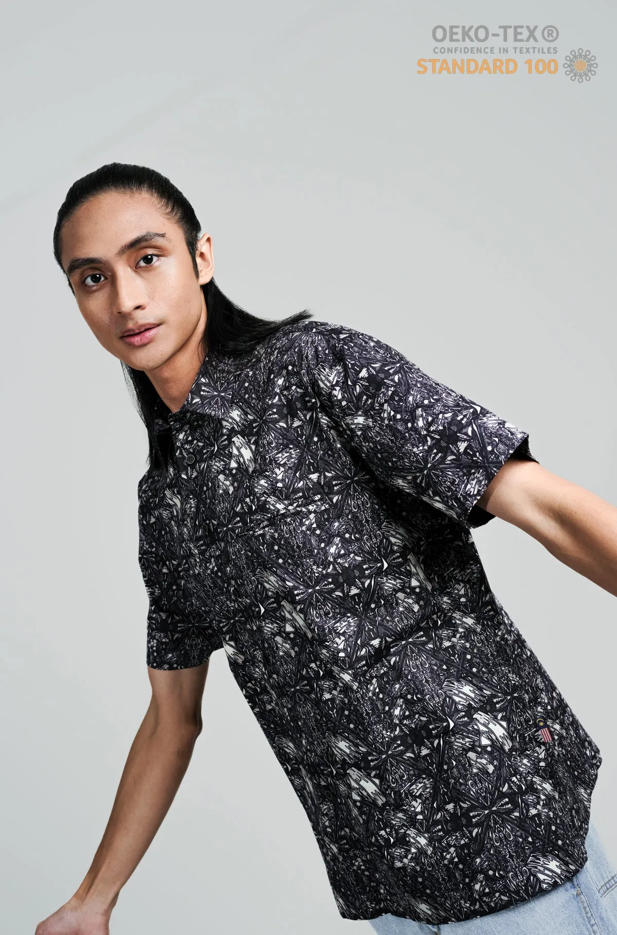 Nusantara Modern Fit Gasing in Lunar Rock-B