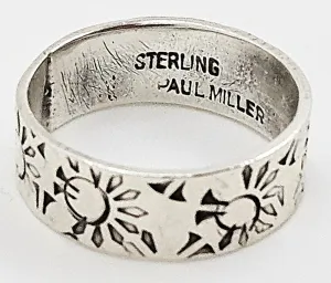 NYC Designer Paul Miller Sterling Silver Abstract Modernist Ring Circa 1950's