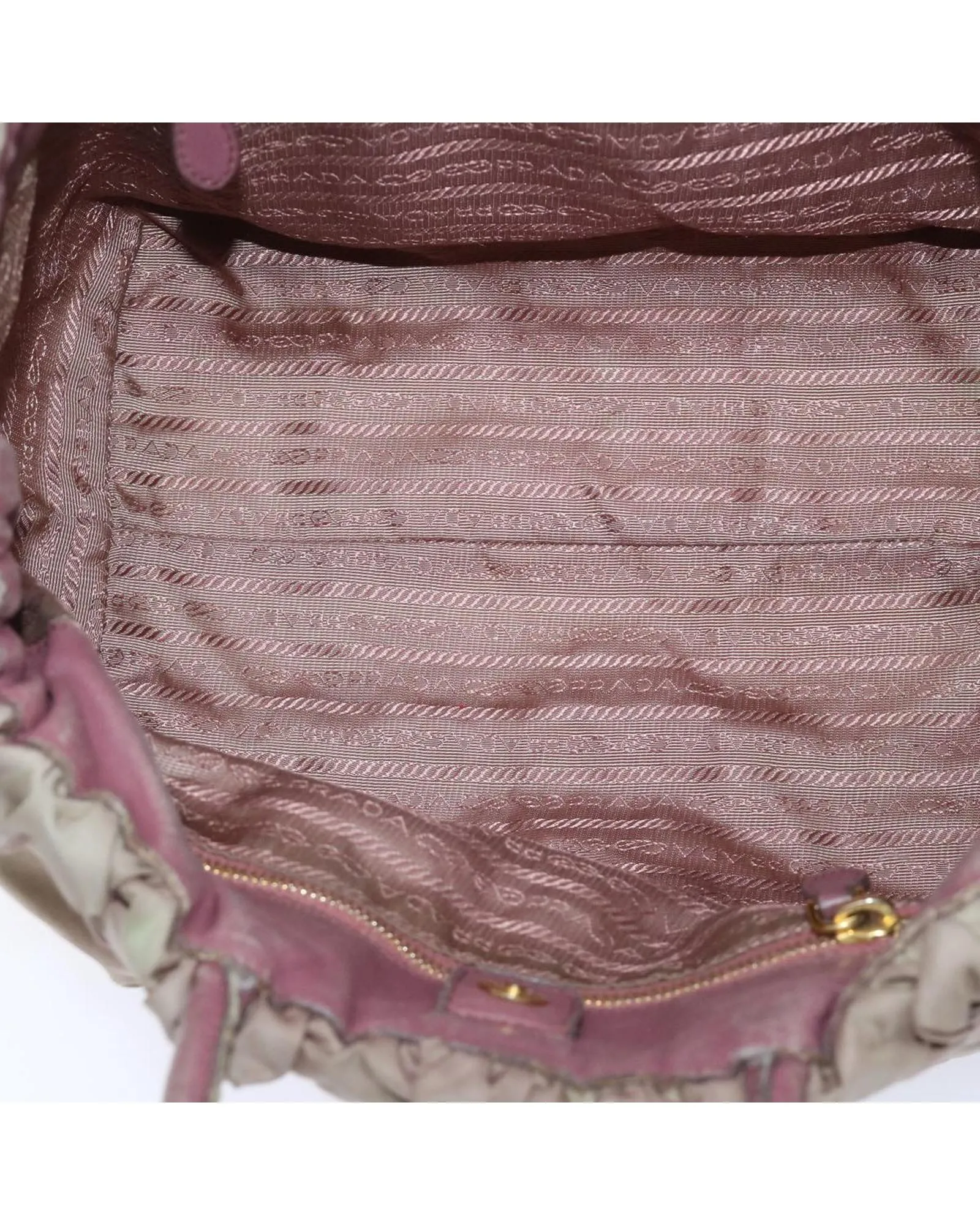 Nylon Hand Bag in Pink