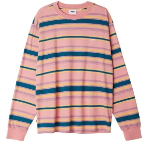 Obey Highland Long Sleeve T-Shirt - Pink