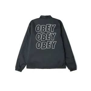 Obey Static Jacket - Black