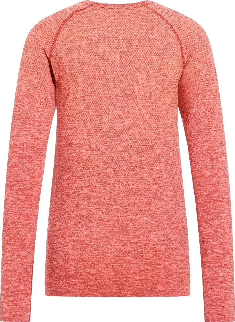 Odlo Women&#x27;s T-shirt Crew Neck L/S Essential Seamless Cinnabar Melange | Buy Odlo Women&#x27;s T-shirt Crew Neck L/S Essential Seamless Cinnabar Melange here | Outnorth