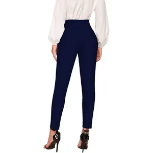 Office Skinny Leggings With Print For Women