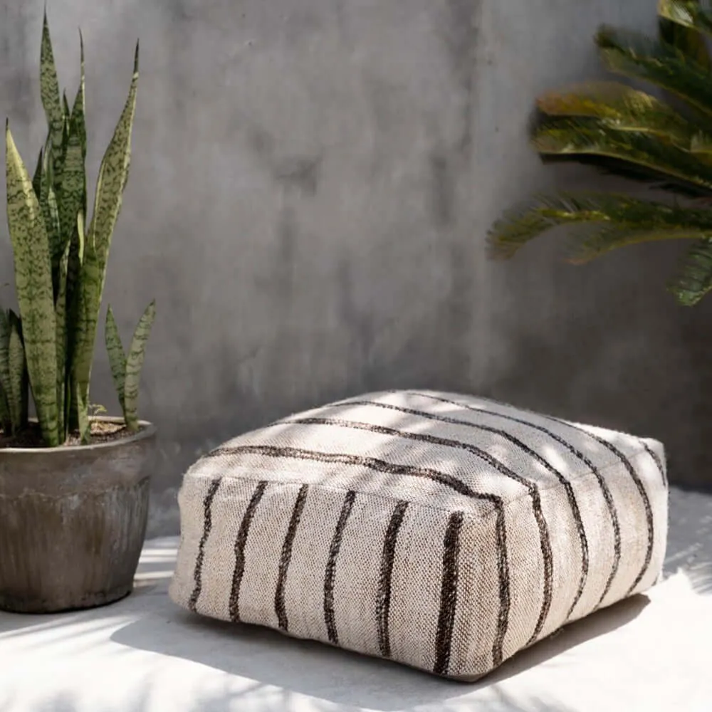 Oh My Gee Pouf - Bohemian White