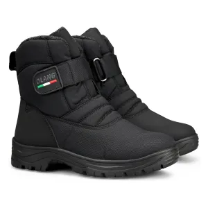 Olang Kiew TEX OC Mens Winter Ice Grip Thermal Snow Boots, Black