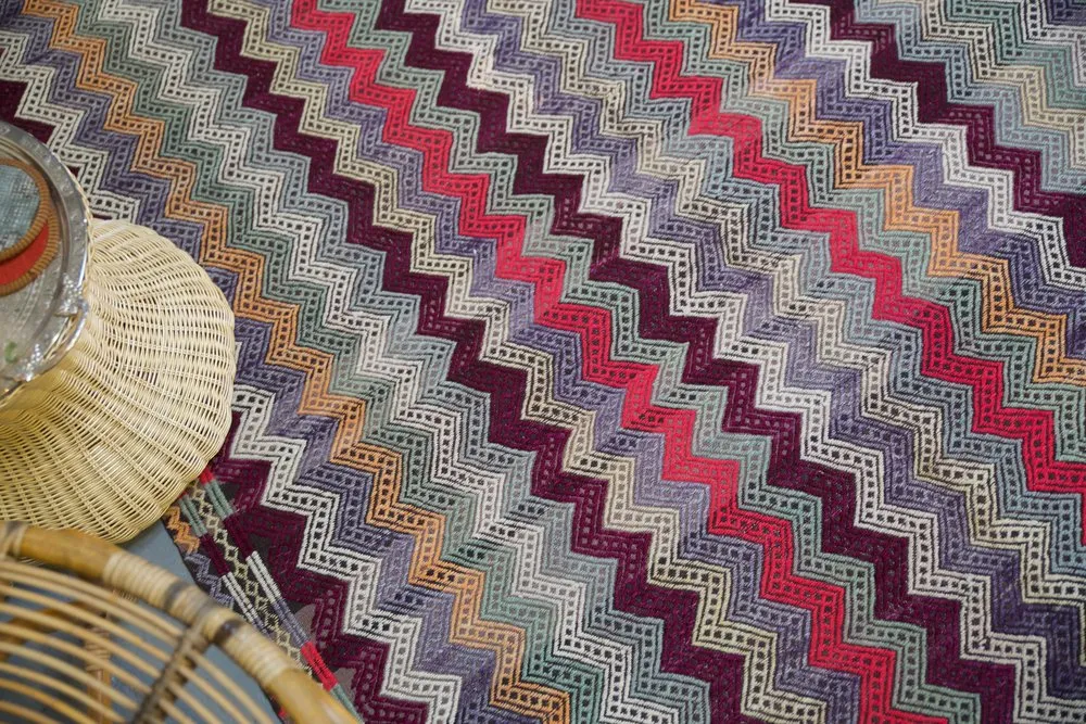 Old Aegean Kilim 4.8ftx7.8ft