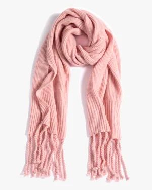 Olga Ribbed Scarf | Pink