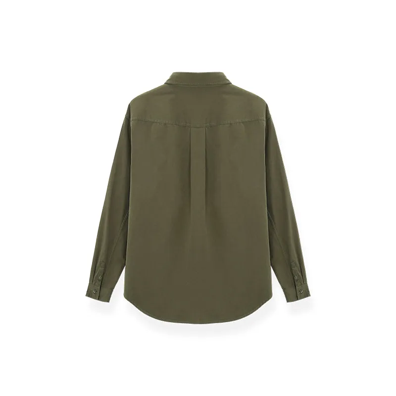 Olive Classic Washed Shirt