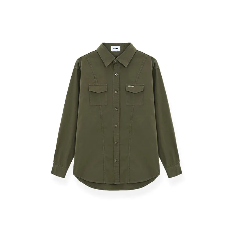 Olive Classic Washed Shirt