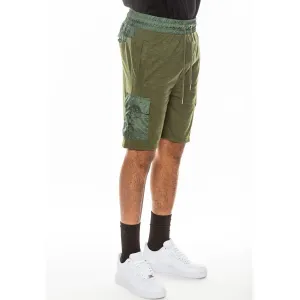 Olive Lightweight Slub Shorts