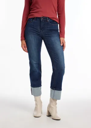 Olivia Cuffed Straight Ankle Denim