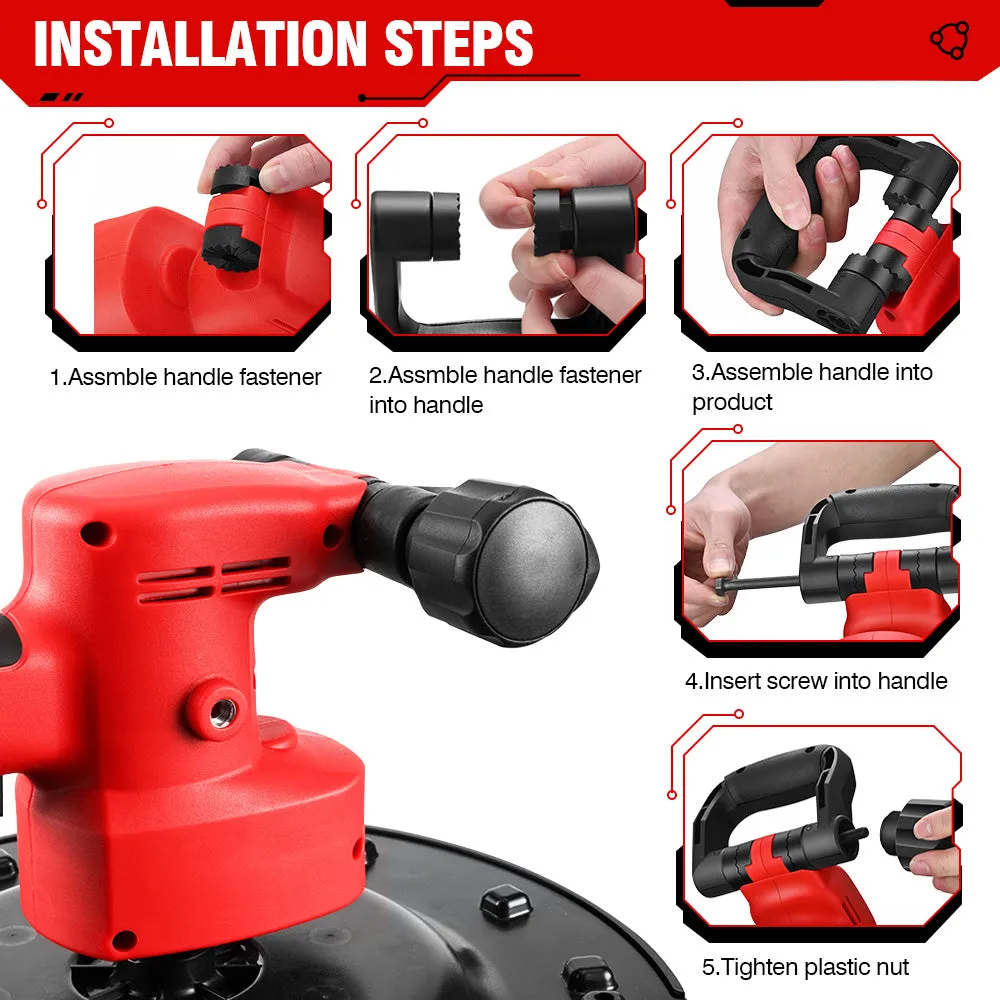 ONEVAN 380mm Brushless Electric Drywall Sander | For Makita 18V Battery
