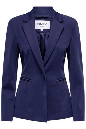 Onlpeach-travel L/s Fit Blazer Tlr - Navy