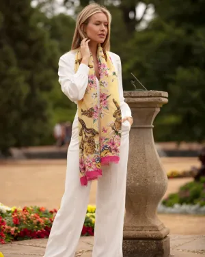 Oopsie Daisy Buttermilk Wool Silk Wrap
