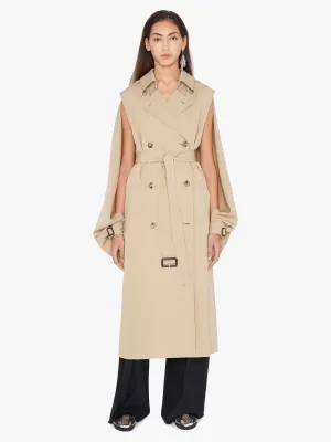 Open Sleeve Cape Trench
