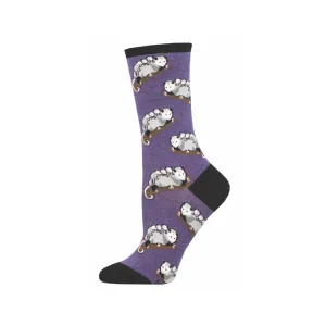 Opossum Posse Crew Socks - Womens