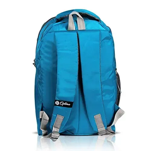 Optima Water Resistant Polyester Fits 13 Inch Laptop and Notebook Blue Backpack