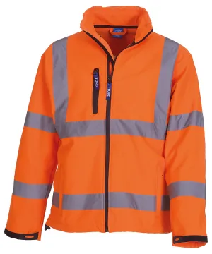 Orange - Hi-vis softshell jacket (HVK09)