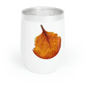 Orange Leaf Chill Wine Tumbler