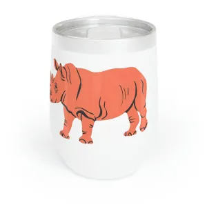 Orange Rhino Chill Wine Tumbler