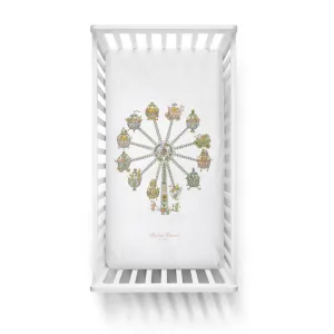 Organic Crib Fitted Sheet Ferris Wheel