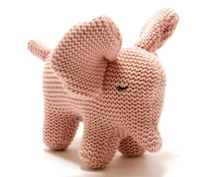 Organic Knitted Elephant 'Charlotte'