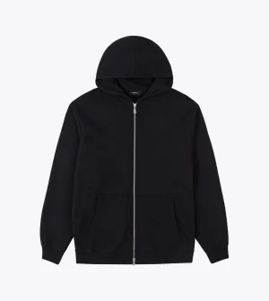 Orgo Hood Zip Sweat Black