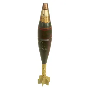 Original British Cold War Era Inert 81mm L15A Round for the M252 Mortar System