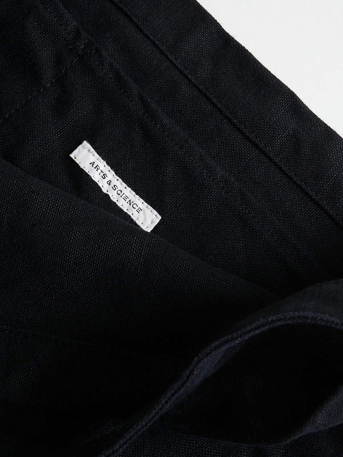 Original Tote ML in Black Linen